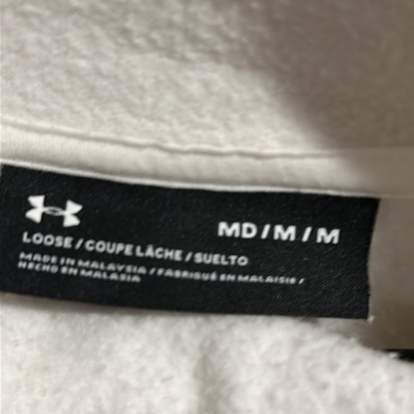 Under Armour white hoodie medium abstract - Picture 3 of 5